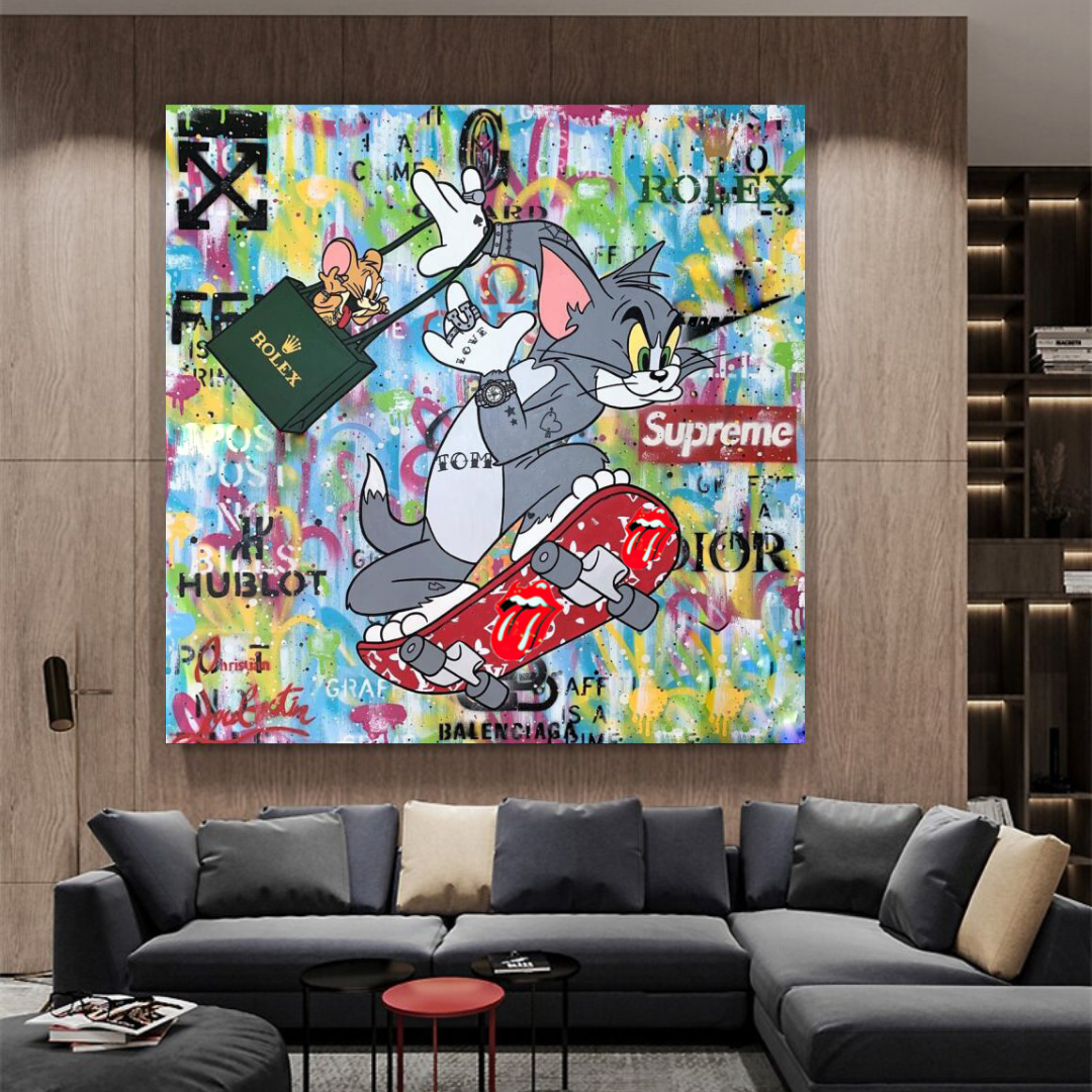 Tom and Jerry Canvas Art - Shop Now at Its Shopping Time-ChandeliersDecor.com