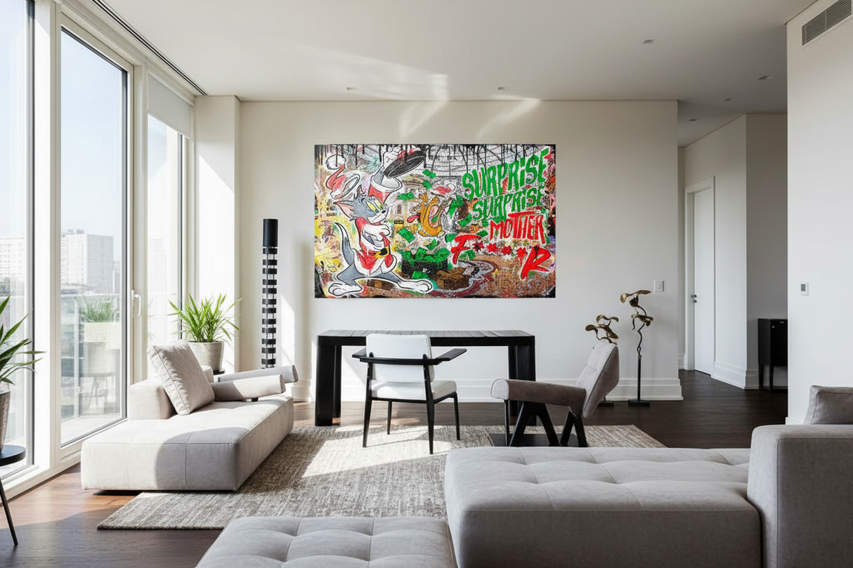 Tom and Jerry Canvas Wall Art-ChandeliersDecor.com