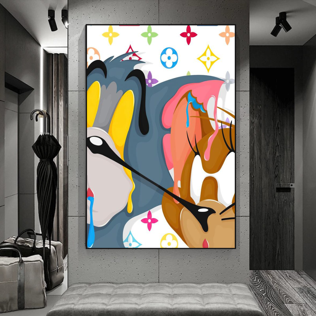 Tom and Jerry Wall Art Decor-ChandeliersDecor.com