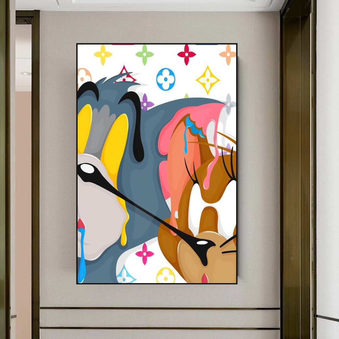 ChandeliersDecor.com-Wall Posters-Tom and Jerry Wall Art Decor