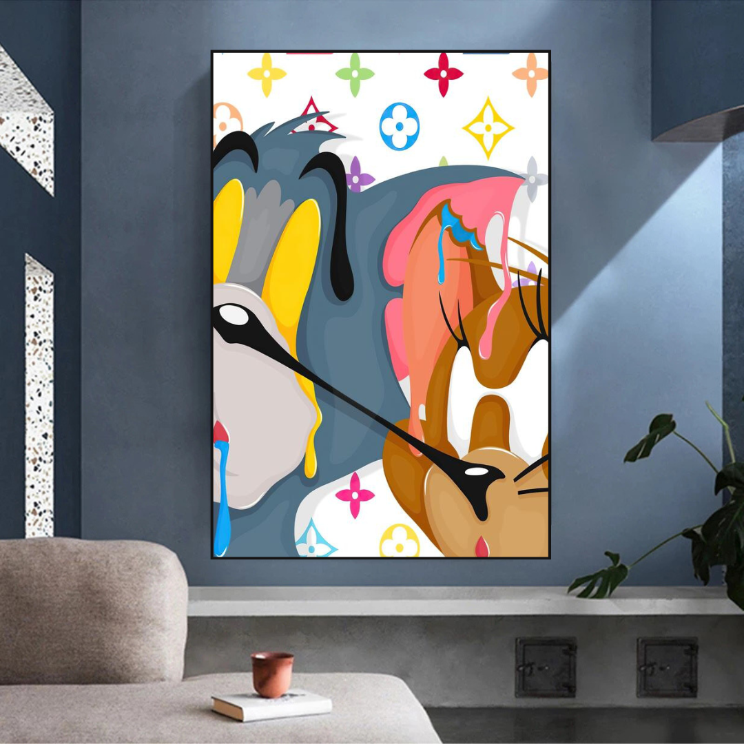 ChandeliersDecor.com-Wall Posters-Tom and Jerry Wall Art Decor