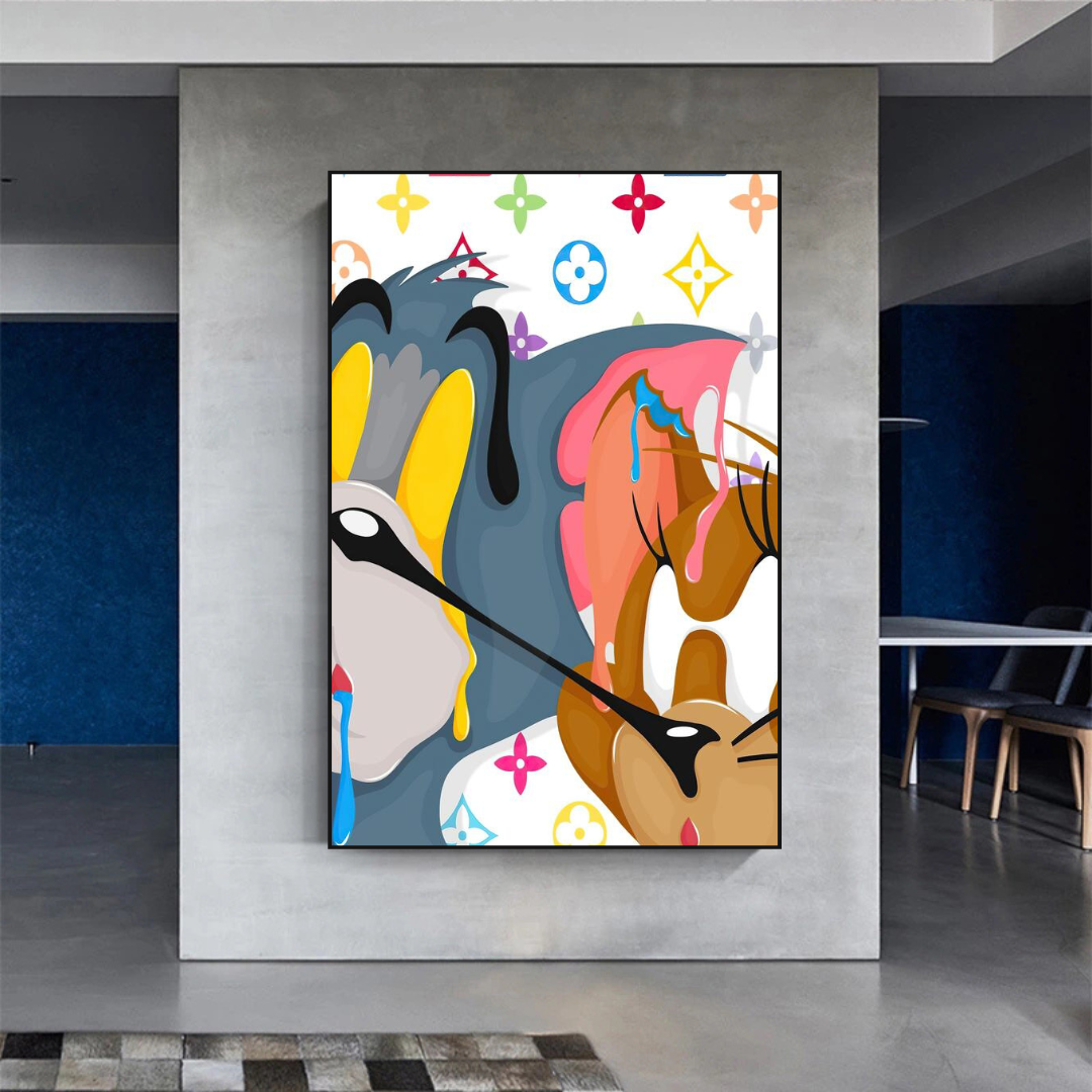 Tom and Jerry Wall Art Decor-ChandeliersDecor.com