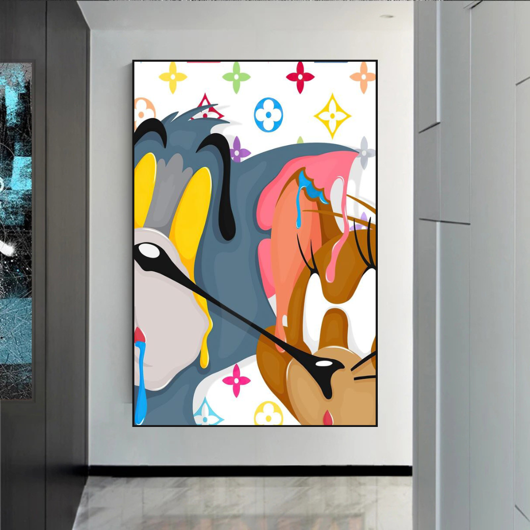 Tom and Jerry Wall Art Decor-ChandeliersDecor.com