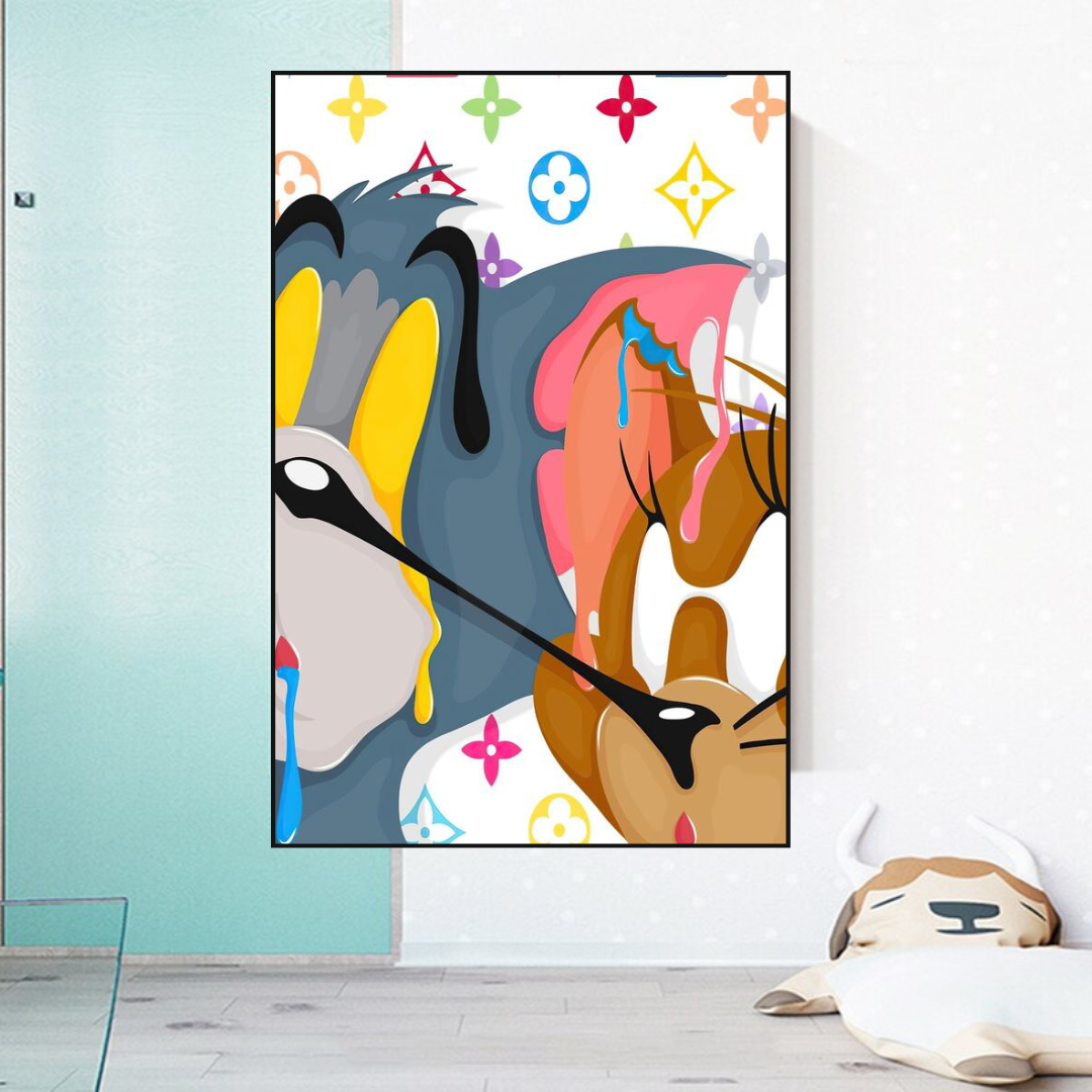 ChandeliersDecor.com-Wall Posters-Tom and Jerry Wall Art Decor