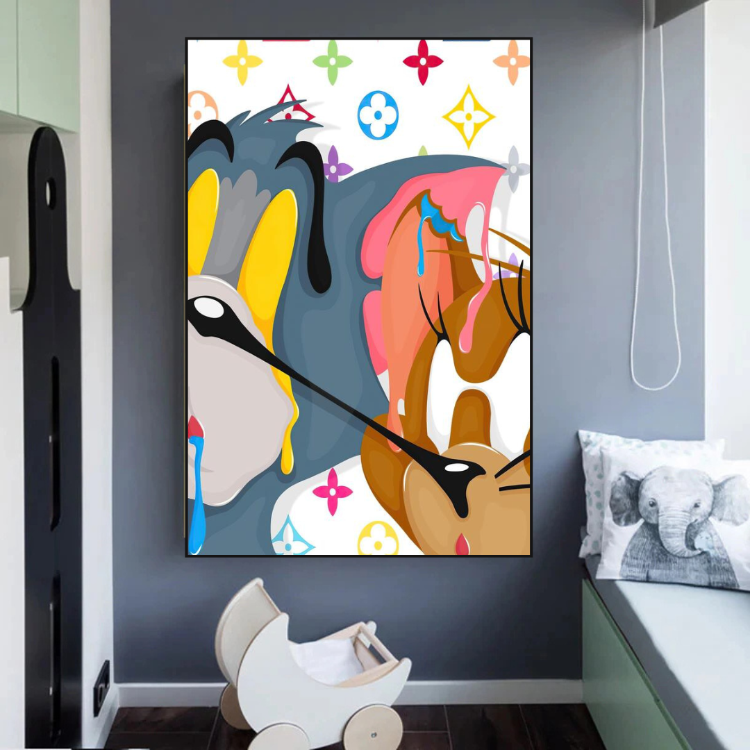 Tom and Jerry Wall Art Decor-ChandeliersDecor.com