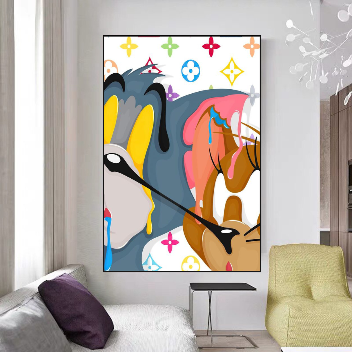 Tom and Jerry Wall Art Decor-ChandeliersDecor.com