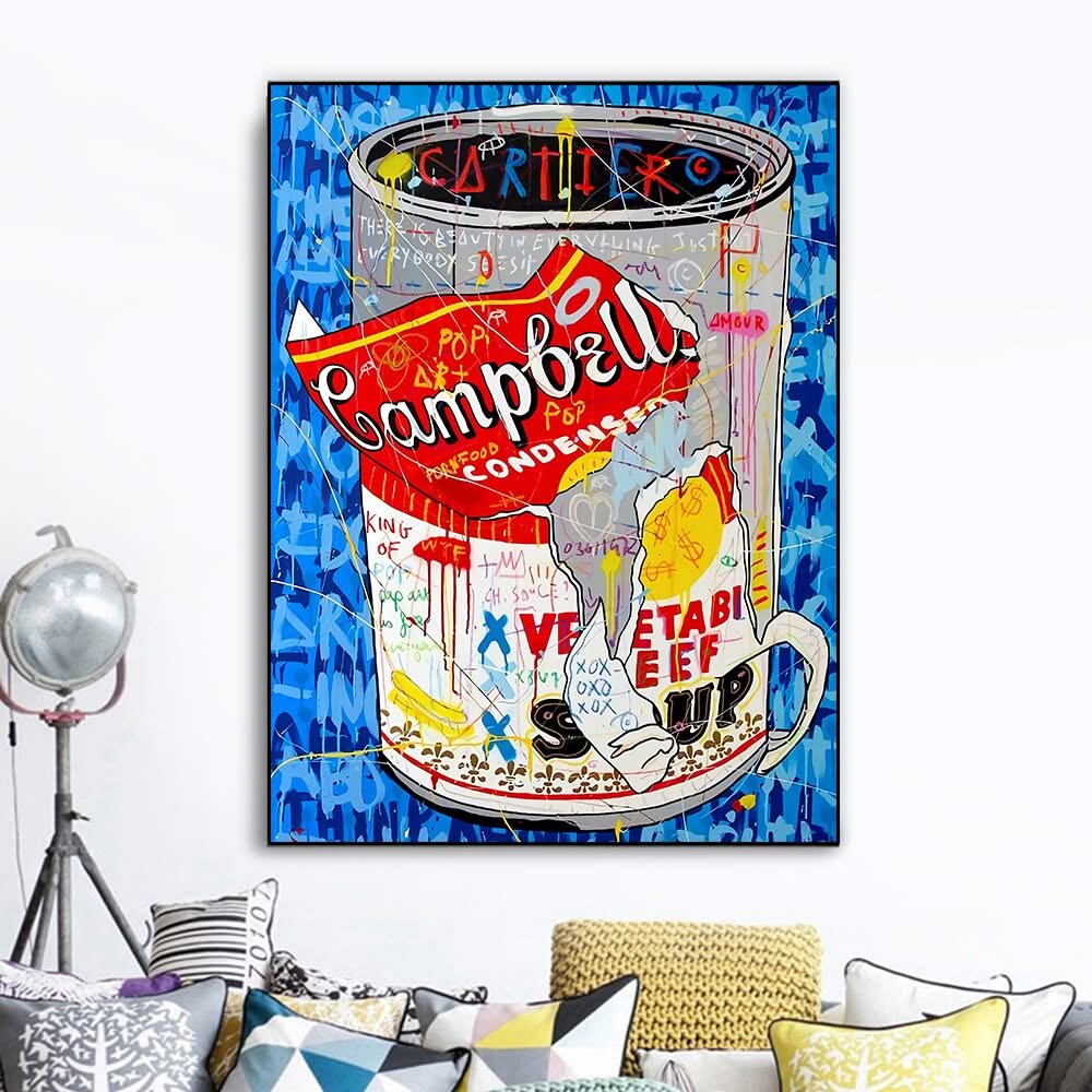 Tomato Soup Canvas Wall Art-ChandeliersDecor.com