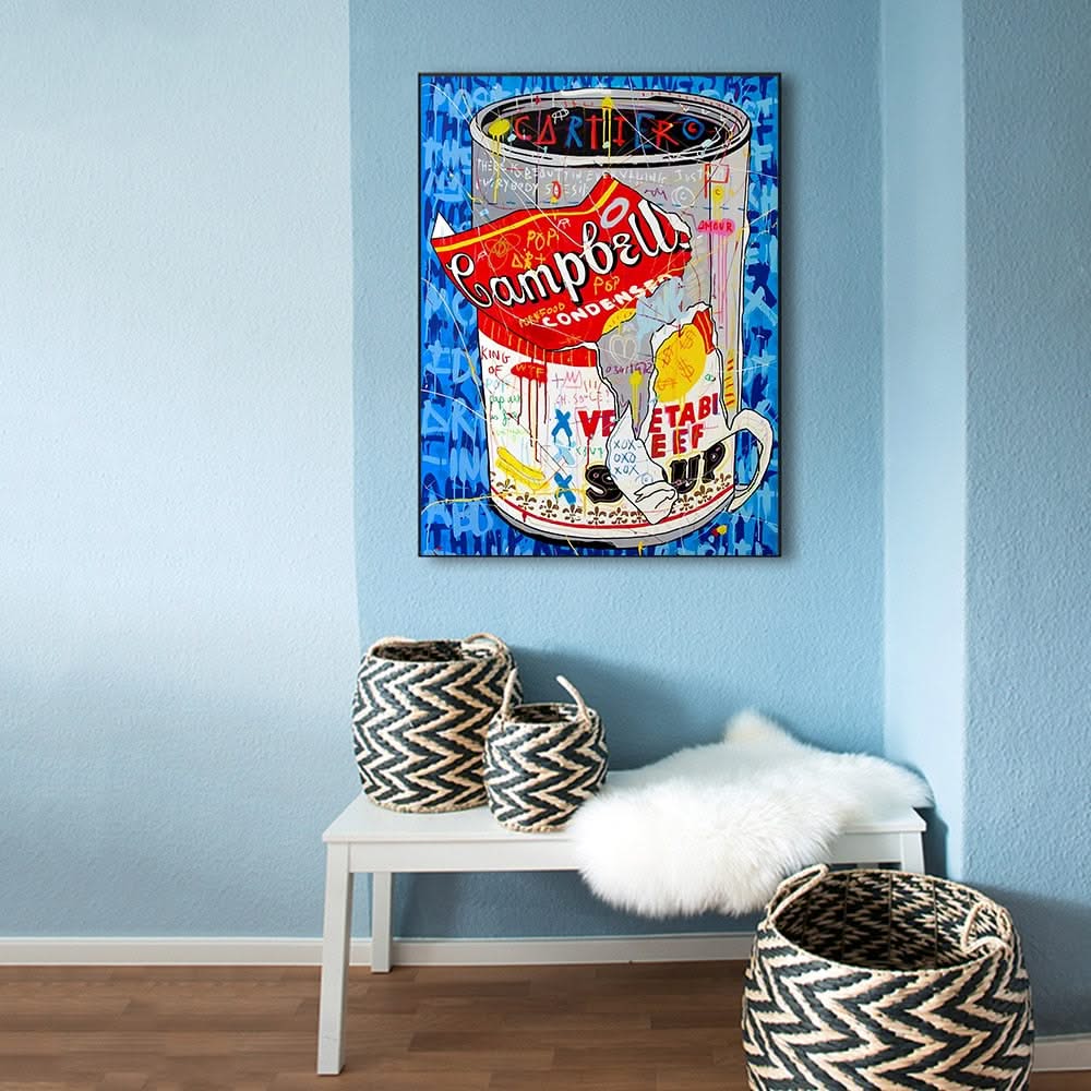 Tomato Soup Canvas Wall Art-ChandeliersDecor.com