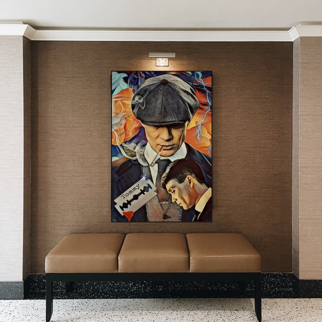 ChandeliersDecor.com-Wall Posters-Tommy Shelby Peaky Blinders Drama Canvas Wall Art