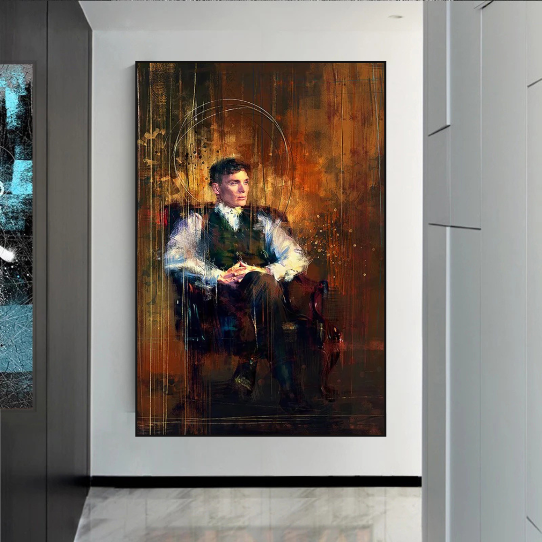 Tommy Shelby Peaky Blinders Drama Canvas Wall Art-ChandeliersDecor.com