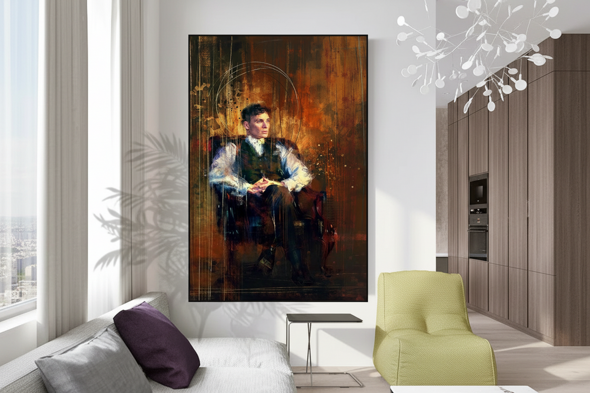 Tommy Shelby Peaky Blinders Drama Canvas Wall Art-ChandeliersDecor.com