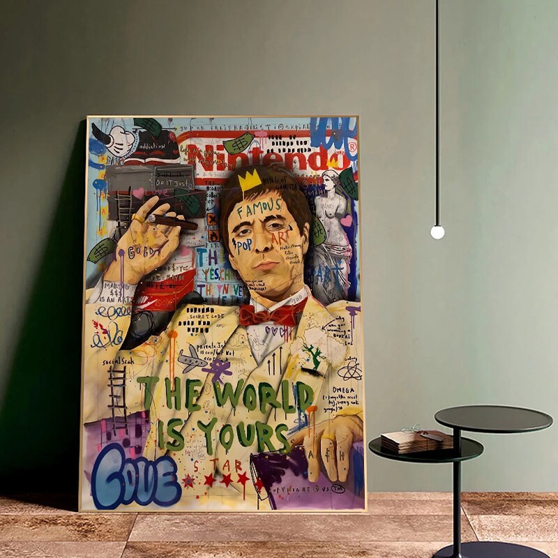 ChandeliersDecor.com-Godfather Wall Art-Tony Montana Poster - Official Scarface Merchandise