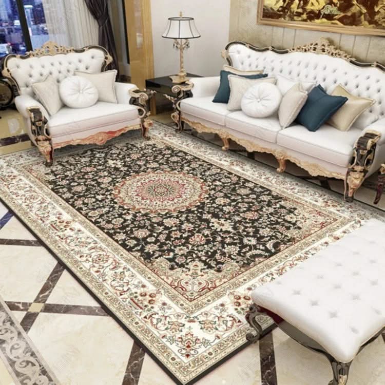 Traditional Persian Off Black King Luxury Rug-ChandeliersDecor.com
