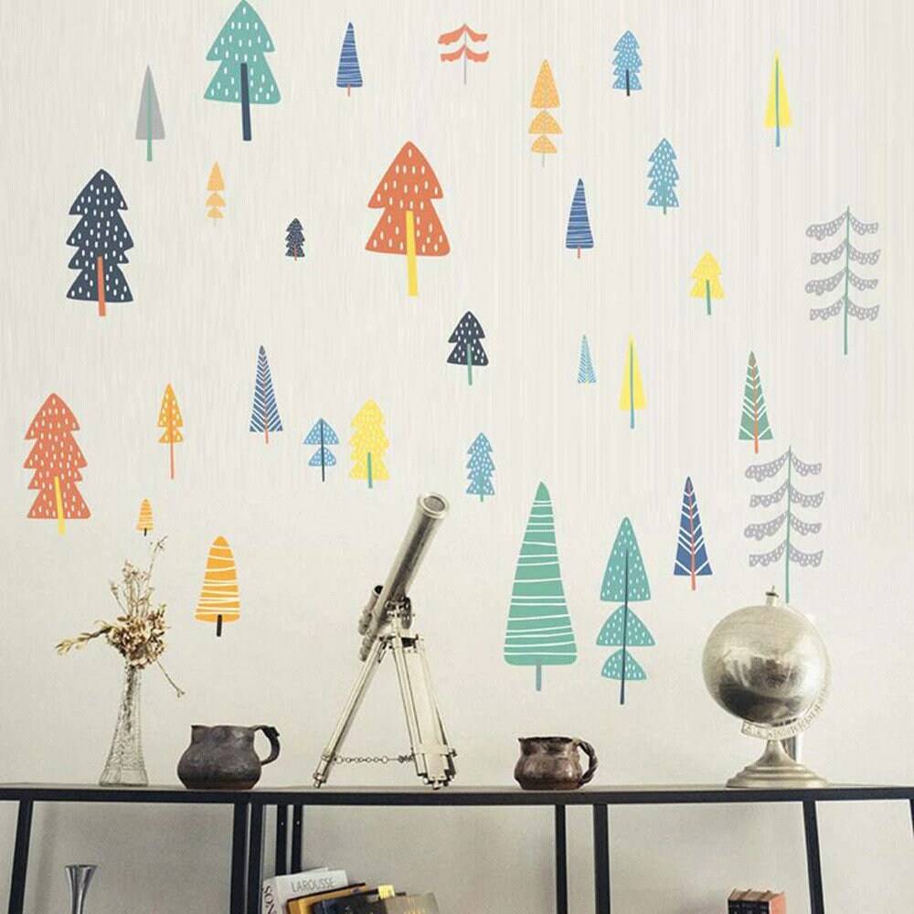 ChandeliersDecor.com-Home Decor Decals-Tree Wall Stickers for Kids Room - Woodland Theme - Perfect Gift for Kids