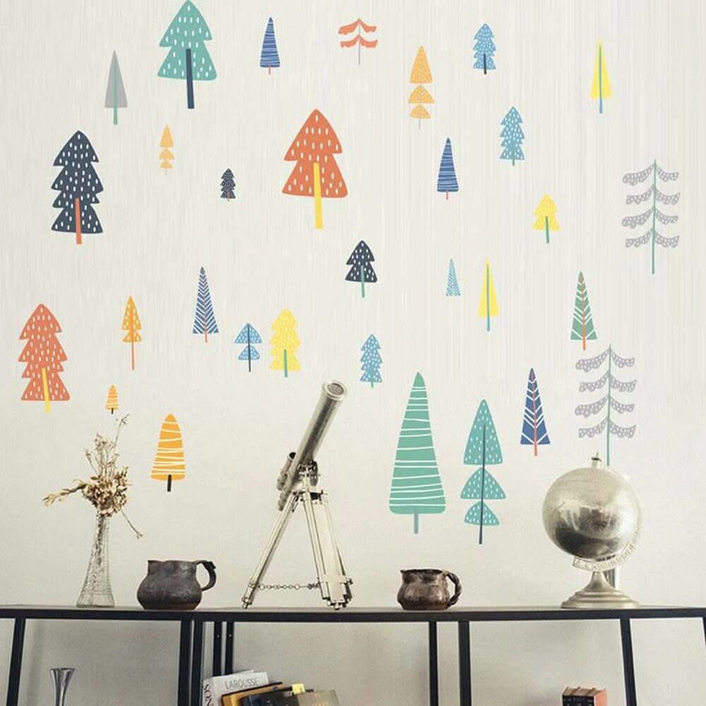 ChandeliersDecor.com-Home Decor Decals-Tree Wall Stickers for Kids Room - Woodland Theme - Perfect Gift for Kids