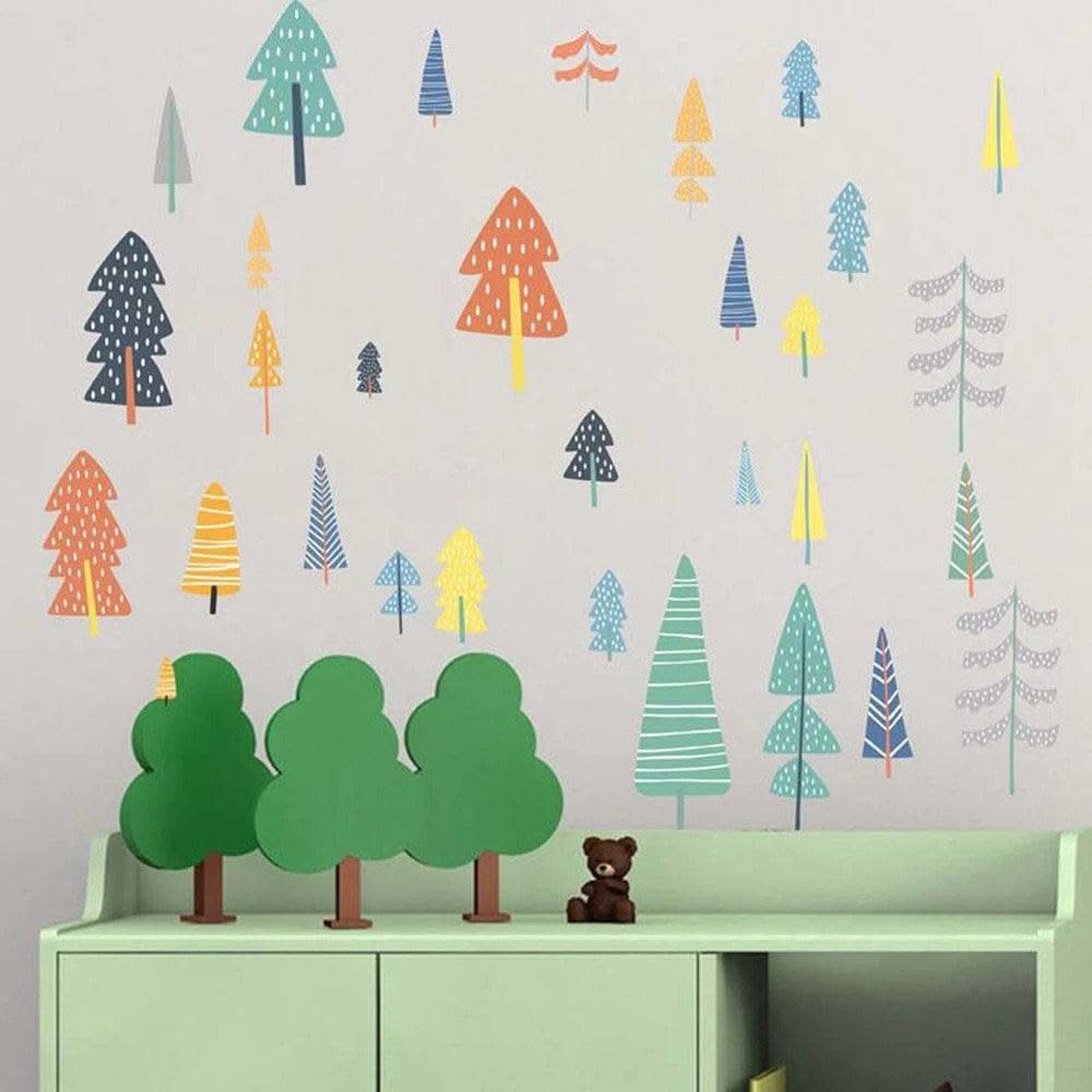 ChandeliersDecor.com-Home Decor Decals-Tree Wall Stickers for Kids Room - Woodland Theme - Perfect Gift for Kids