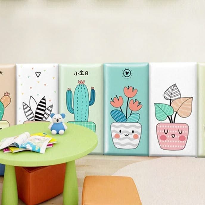 ChandeliersDecor.com-Padded Walls-Tropical Rainforest Kids Wall Padded Safety Cushions