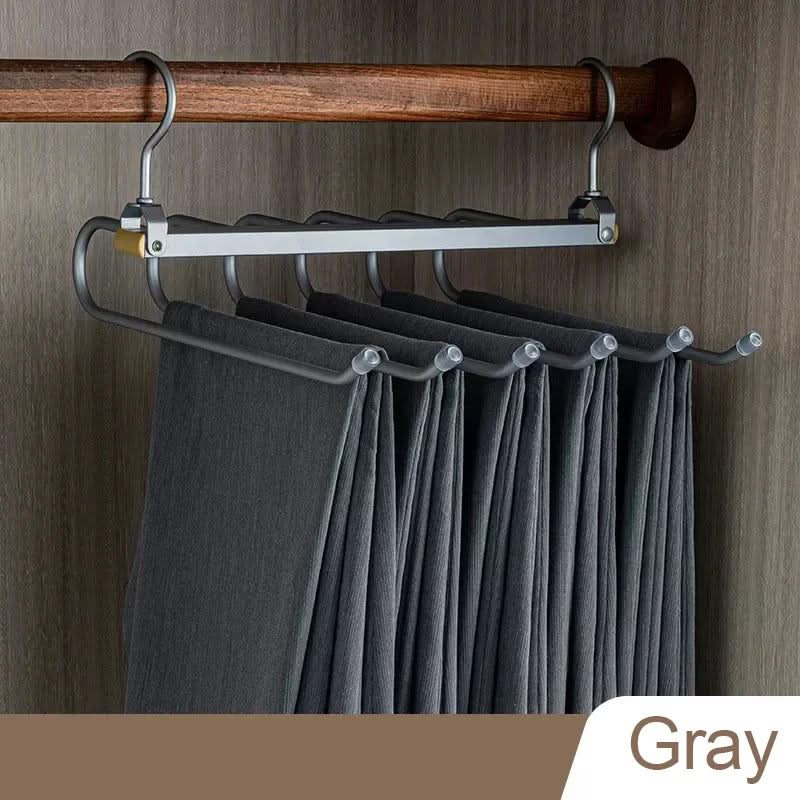 Trousers 6 in 1 Folding 360° Rotatable Aluminium Alloy Hangers-ChandeliersDecor.com