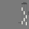 ChandeliersDecor.com-Staircase Chandelier-Tubes: Staircase Chandelier - Exquisite Lighting Solution