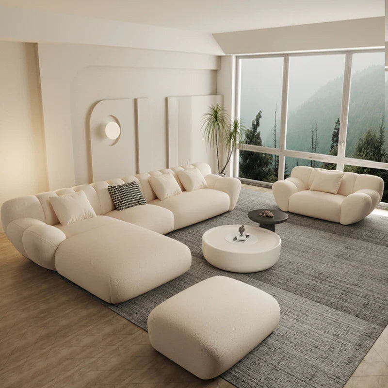 ChandeliersDecor.com-Sofa Set-Tulip Loveseat Lounge Corner Sofa Set