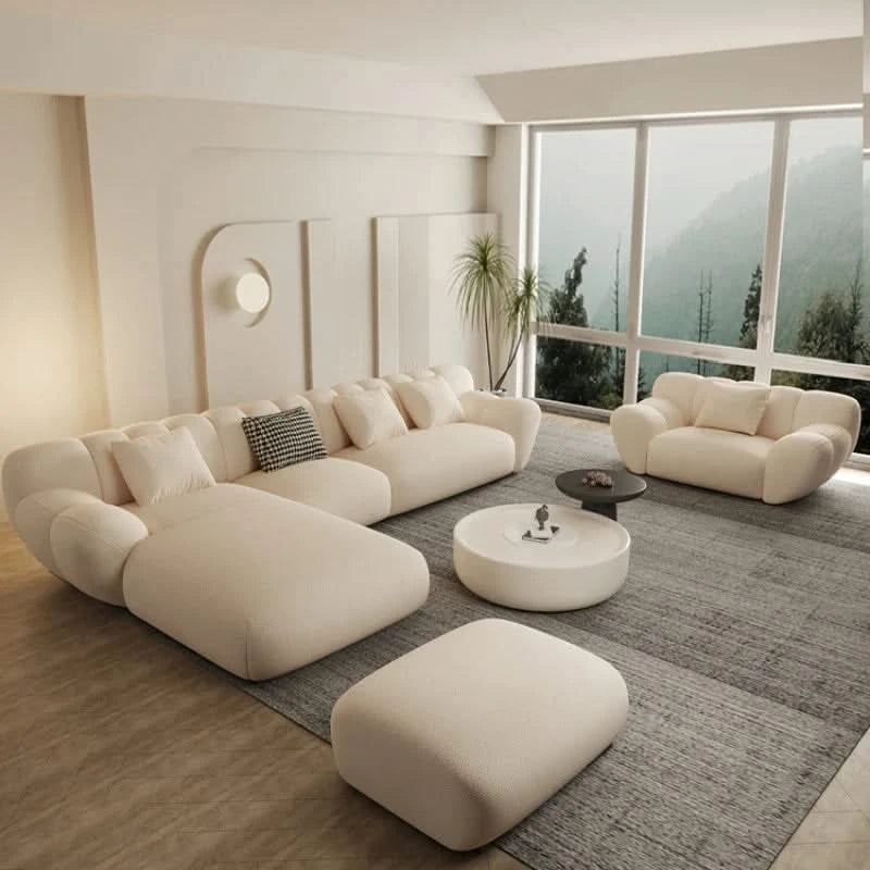 Tulip Loveseat Lounge Corner Sofa Set-ChandeliersDecor.com