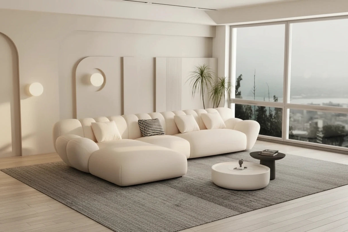 Tulip Loveseat Lounge Corner Sofa Set-ChandeliersDecor.com
