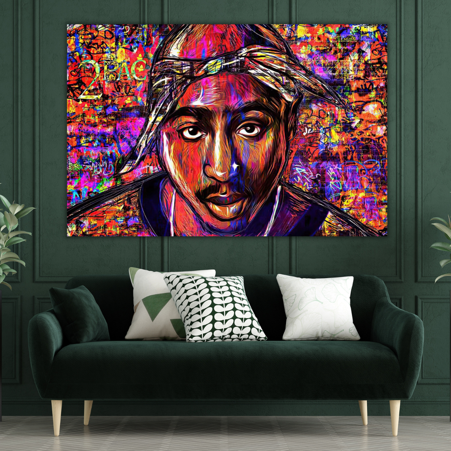 ChandeliersDecor.com-Musicians Wall Art-Tupac Poster: Authentic Art Print for True Fans