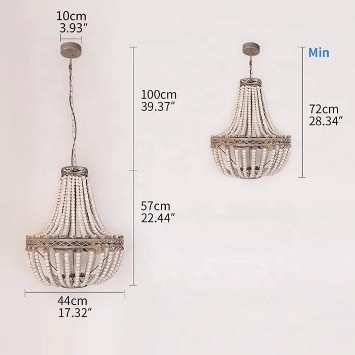 Turquoise Enclosed Chandelier – Mediterranean Retro Pendant Light-ChandeliersDecor.com