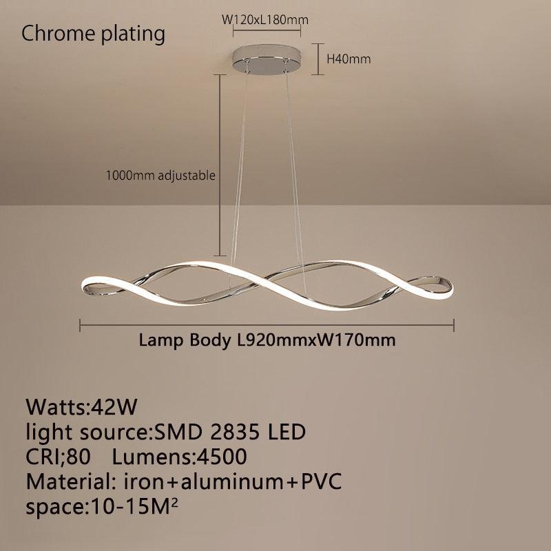 ChandeliersDecor.com-Chandeliers-Twirl Chandelier - Unmatched Elegance for Kitchen Island