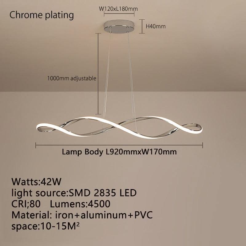 ChandeliersDecor.com-Chandeliers-Twirl Chandelier - Unmatched Elegance for Kitchen Island