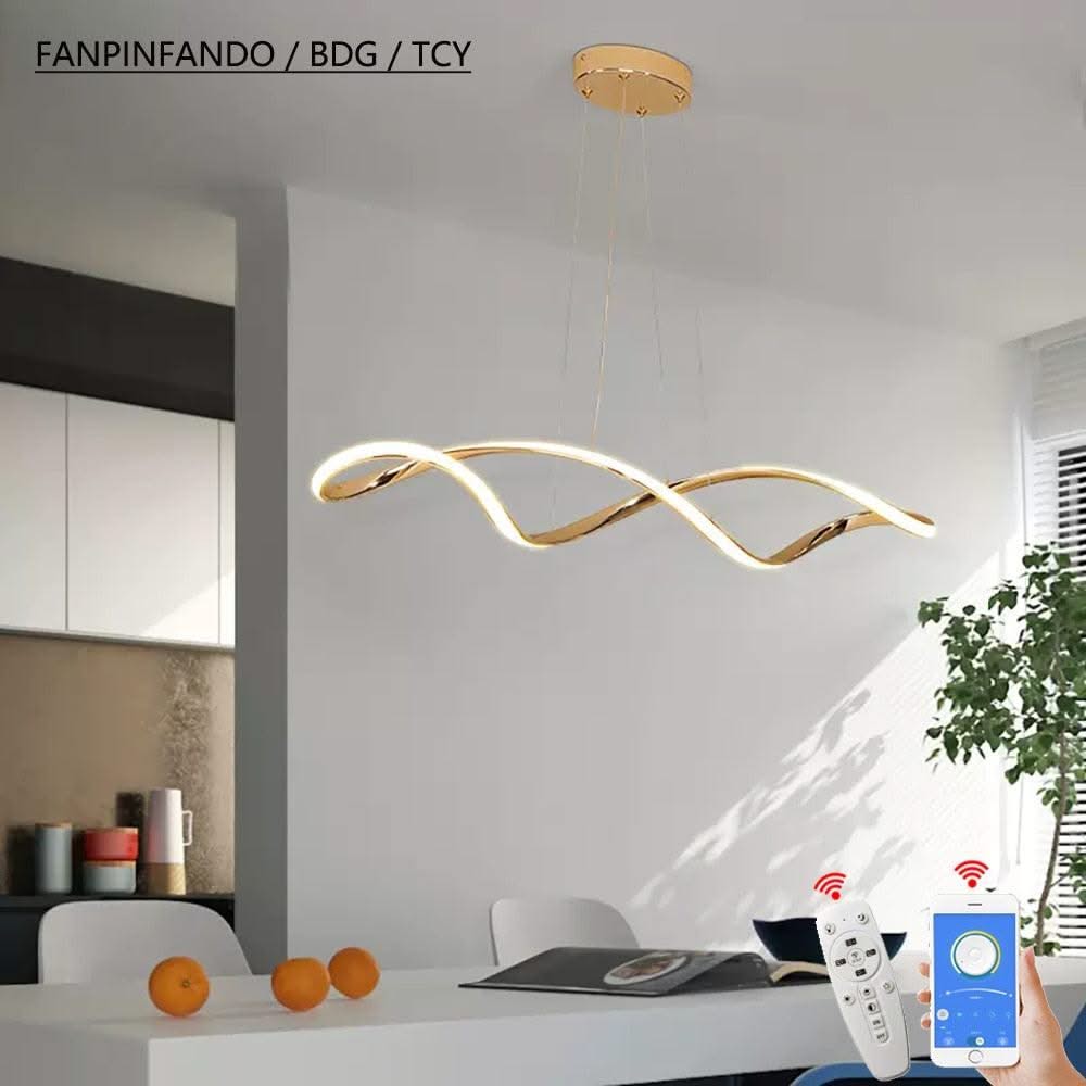 ChandeliersDecor.com-Chandeliers-Twirl Chandelier - Unmatched Elegance for Kitchen Island