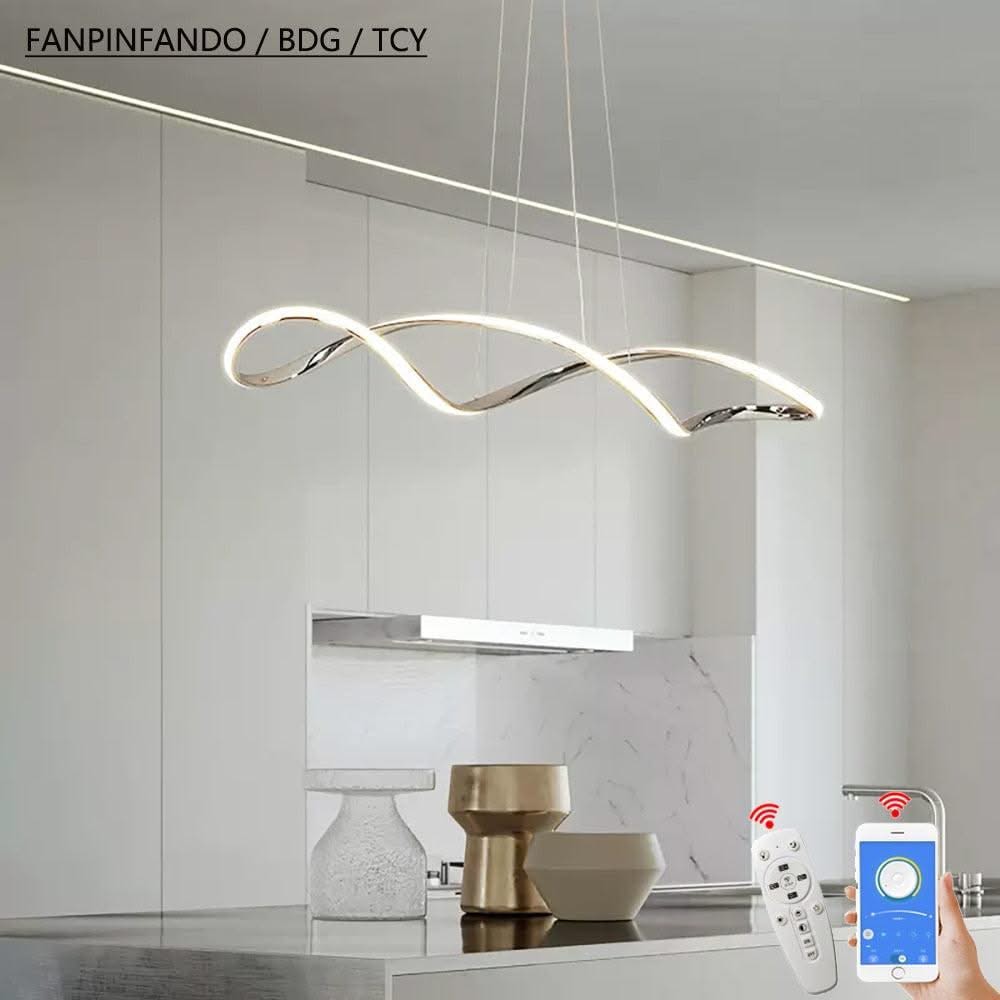 ChandeliersDecor.com-Chandeliers-Twirl Chandelier - Unmatched Elegance for Kitchen Island