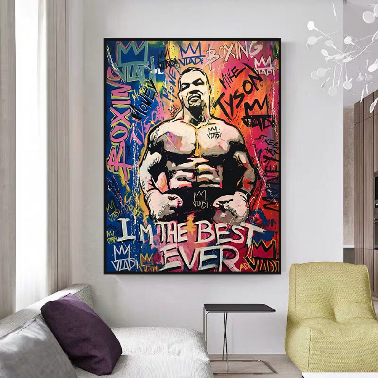 ChandeliersDecor.com-Wall Posters-Tyson Fury Champion Boxing Canvas Wall Art