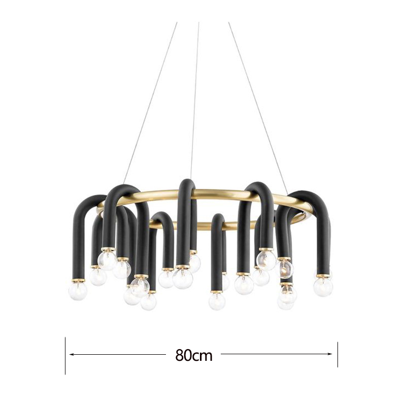 U Shape Tube Chandelier - Exclusive Lighting Fixture-ChandeliersDecor.com