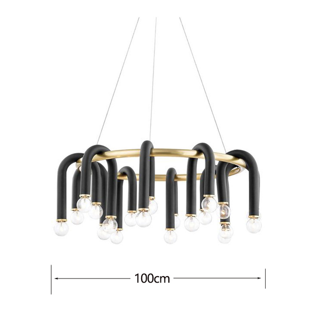U Shape Tube Chandelier - Exclusive Lighting Fixture-ChandeliersDecor.com