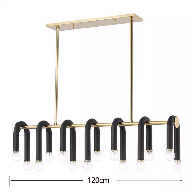 U Shape Tube Chandelier - Exclusive Lighting Fixture-ChandeliersDecor.com