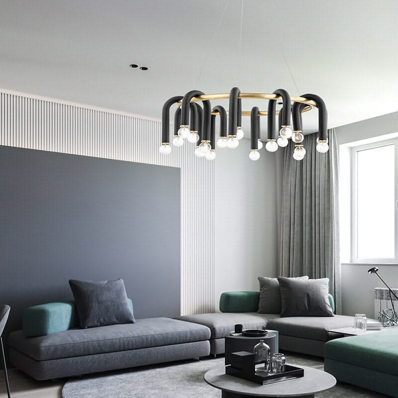 U Shape Tube Chandelier - Exclusive Lighting Fixture-ChandeliersDecor.com