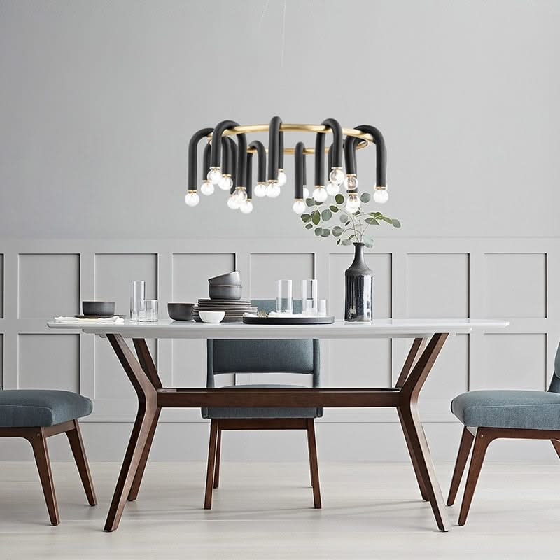 U Shape Tube Chandelier - Exclusive Lighting Fixture-ChandeliersDecor.com