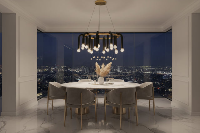 U Shape Tube Chandelier - Exclusive Lighting Fixture-ChandeliersDecor.com