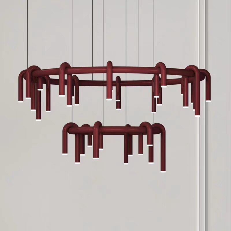 ChandeliersDecor.com-Chandeliers-U-shaped Chandelier: Elegant Lighting for Stylish Interiors