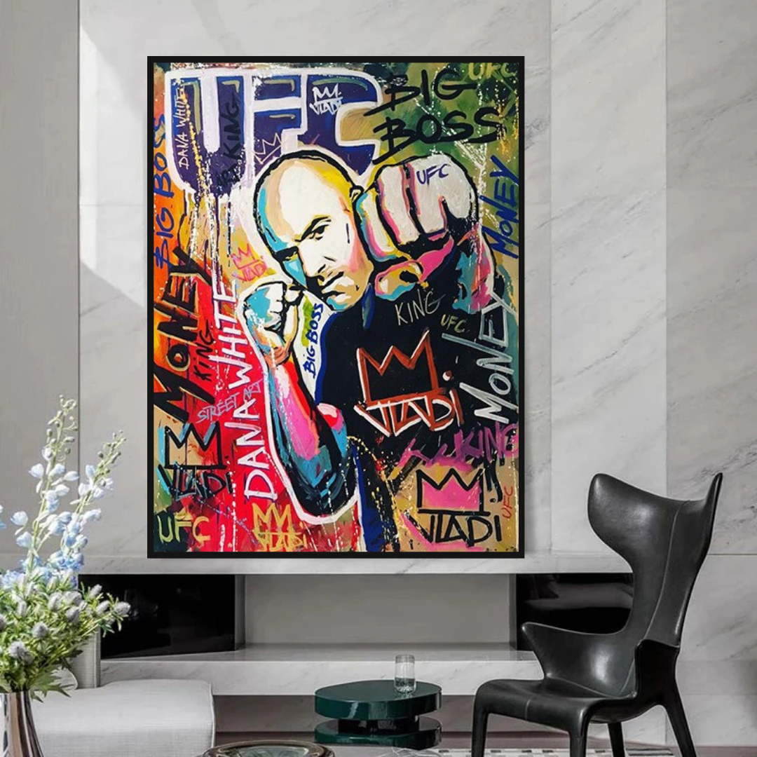 UFC Champion Canvas Wall Art-ChandeliersDecor.com