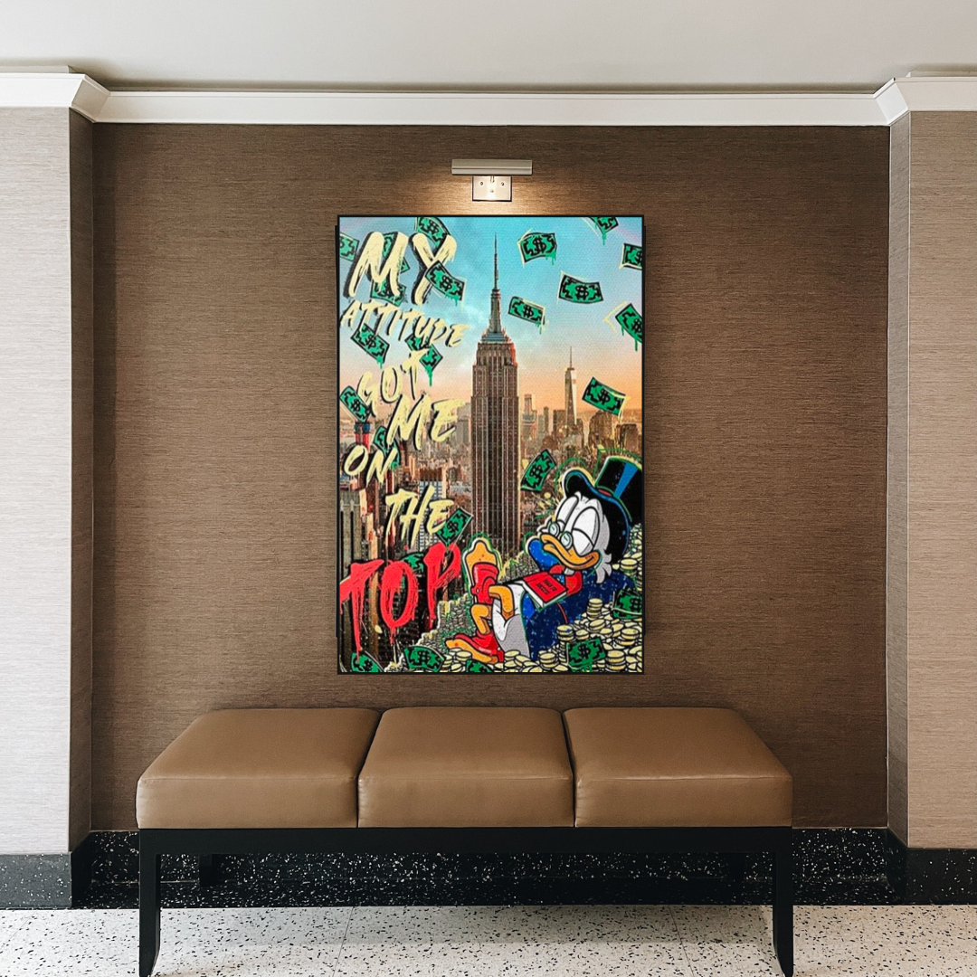 Uncle Scrooge McDuck Canvas Wall Art for Your Attitude-ChandeliersDecor.com