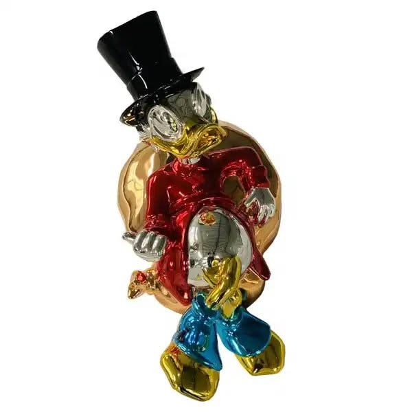 Uncle Scrooge McDuck Millionaire Statue Ornament-ChandeliersDecor.com