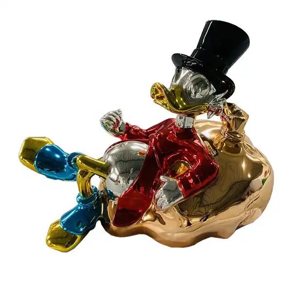 ChandeliersDecor.com-Supreme Sculptures-Uncle Scrooge McDuck Millionaire Statue Ornament