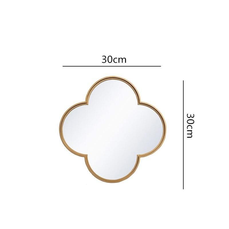 ChandeliersDecor.com-Furniture-Van Cleef Mirror: Flower-Shaped Reflective Glass