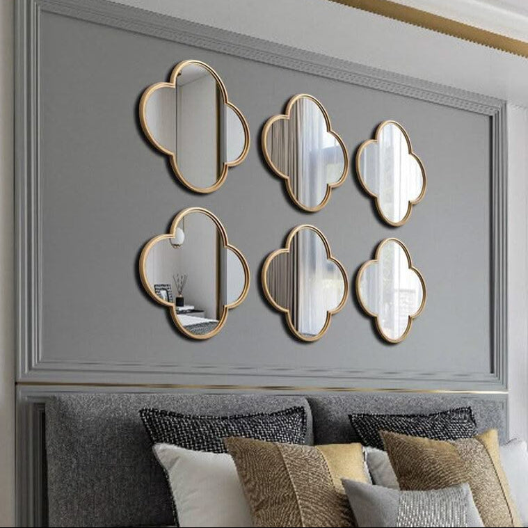 ChandeliersDecor.com-Furniture-Van Cleef Mirror: Flower-Shaped Reflective Glass