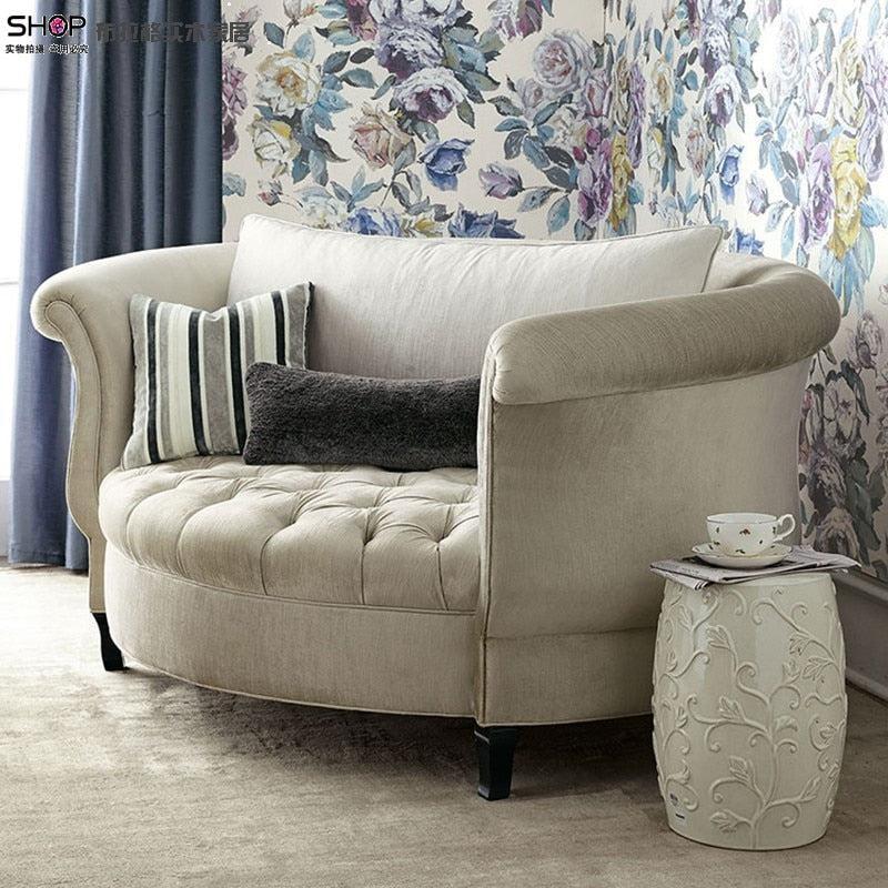 ChandeliersDecor.com-Furniture-Velvet Sofa Chair: Ergonomic Style Combined