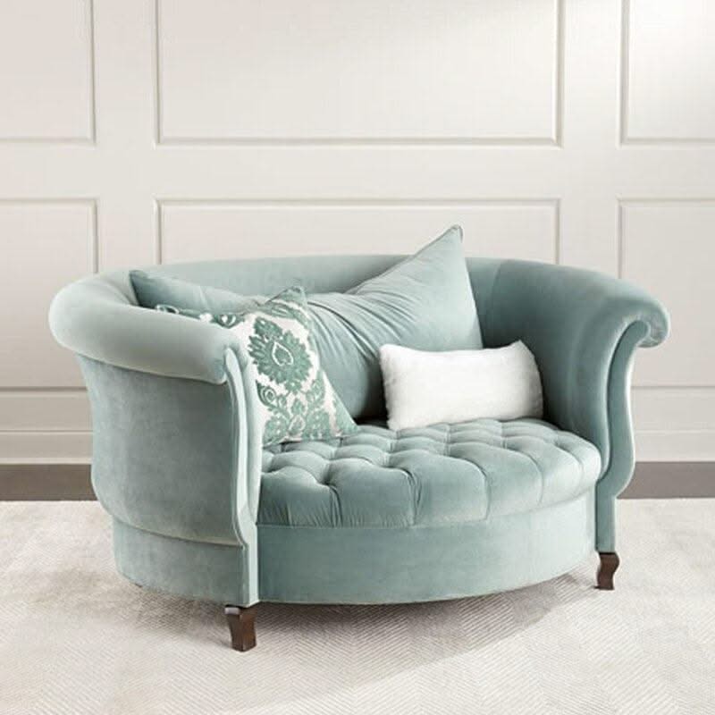 ChandeliersDecor.com-Furniture-Velvet Sofa Chair: Ergonomic Style Combined