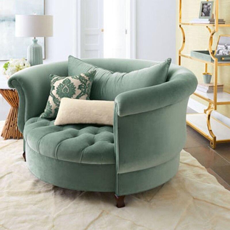 ChandeliersDecor.com-Furniture-Velvet Sofa Chair: Ergonomic Style Combined
