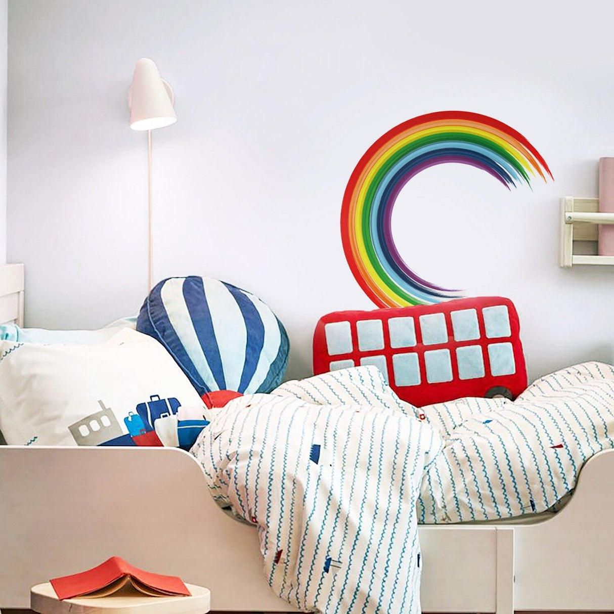 ChandeliersDecor.com-Kids Room Nursery Decals-Vigor Circle Rainbow Dots Decals Wall Stickers